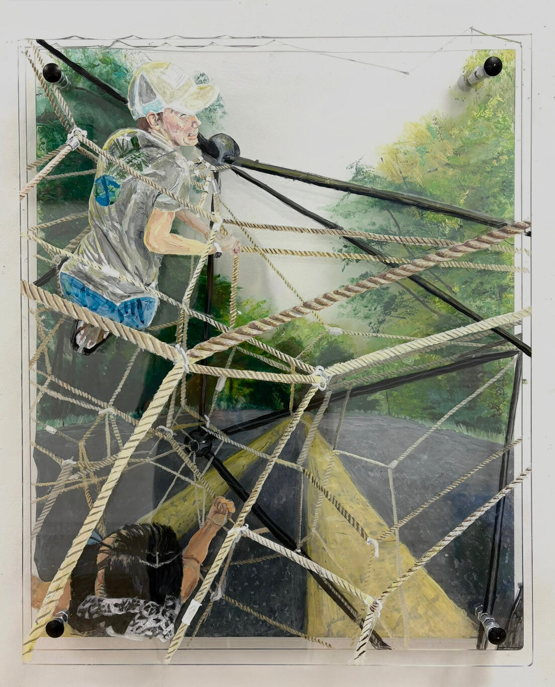 “Feels Like I’m Lost”, 2025, Acrylic on plexiglass, 22 x 28 inches