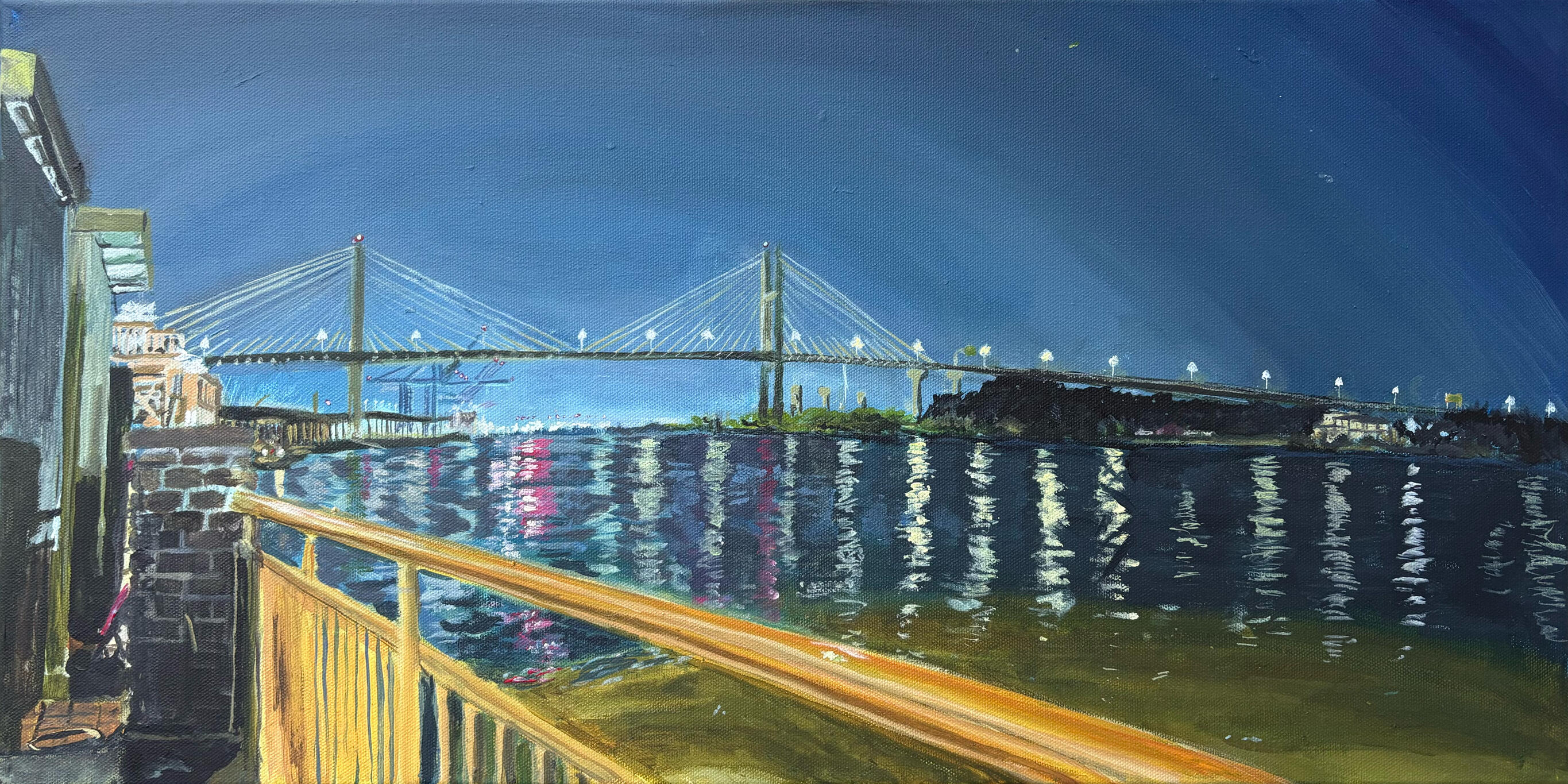 “Another Night”, 2026, Acrylic, 10 x 20 inches